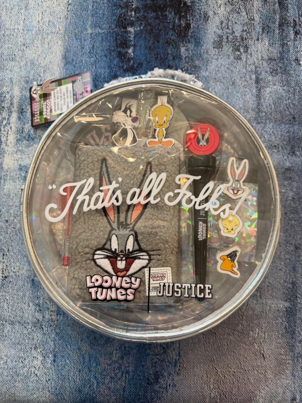 Looney Tunes x Justice 15pc Activity Set Bugs Bunny Tweety Gift Set NWT